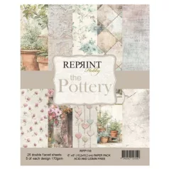   Scrapbook papírkészlet 6" (15 cm) - The Pottery - Reprint Paper Pack (25 ív)