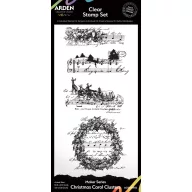   Arden Creative Studio Szilikonbélyegző 4"x8" (10x20cm) Clear Stamp Set Christmas Carol Clusters (1 csomag)