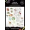Arden Creative Studio Kaparós matrica 6"x8" (15x20cm) Christmas Cheer 6x8 Inch Rub-On Transfer Set (1 csomag)
