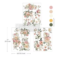  Redesign with Prima Blush Reverie Transzfer fólia 8.5"X11" (A4) Middy Decor Transfers (3 ív)