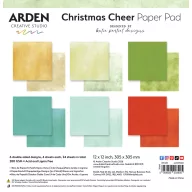   Arden Creative Studio Papírkészlet 12" (30 cm) Christmas Cheer Paper Pad Solids (1 csomag)