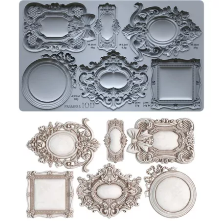 IOD Frames 3 - Keretek Öntőforma 6″X10″ Decor Mould (1 db)