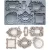 IOD Frames 3 - Keretek Öntőforma 6″X10″ Decor Mould (1 db)