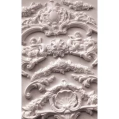   IOD Cadre - Barokk stílusú díszítőelem Öntőforma 6″X10″ Decor Mould (1 db)