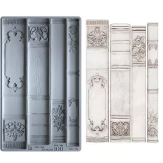   IOD Bookish - Könyvgerinc Öntőforma 6″X10″ Decor Mould (1 db)