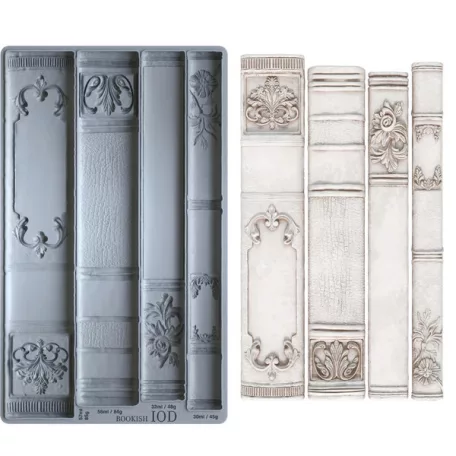 IOD Bookish - Könyvgerinc Öntőforma 6″X10″ Decor Mould (1 db)