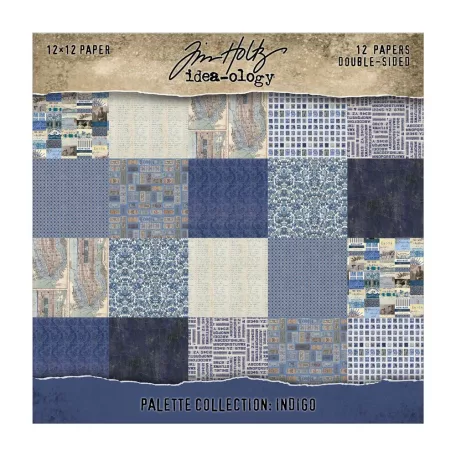 Indigo Papírkészlet 12" (30 cm) Idea-ology Palette Collection (12 lap)