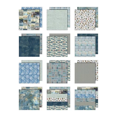 Blue Papírkészlet 12" (30 cm) Idea-ology Palette Collection (12 lap)