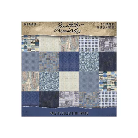 Indigo Papírkészlet 8" (20 cm) Idea-ology Palette Collection (12 lap)