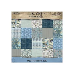   Blue Papírkészlet 8" (20 cm) Idea-ology Palette Collection (12 lap)