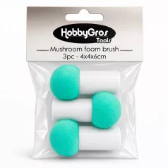   Szivacsecset szett 4x4x6cm HobbyGros Mushroom Foam Brushes (3 db)