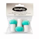 Szivacsecset szett 2,8x2,8x5cm HobbyGros Mushroom Foam Brushes (3 db)