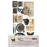   Alchemy of Art Kivágóív 6"x12" (15cm x 30 cm) In the Library Extras to Cut Set (10 ív)