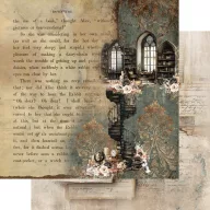   Alchemy of Art Scrapbook papírkészlet 12" (30 cm) In the Library Paper Collection Set (6 lap)