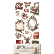   Alchemy of Art Kivágóív 6"x12" (15cm x 30 cm) The Magic of December Extras to Cut Set (12 ív)
