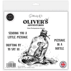   Fotopolimer bélyegző Message in Bottle Craft Consortium Oliver's Adventures A6 Photopolymer Stamp Set (1 csomag)