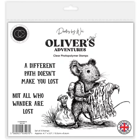 Fotopolimer bélyegző Not Lost Craft Consortium Oliver's Adventures A6 Photopolymer Stamp Set (1 csomag)