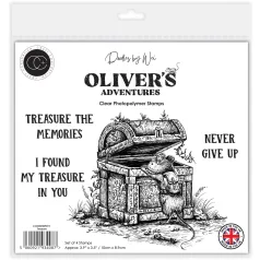   Fotopolimer bélyegző Treasure Craft Consortium Oliver's Adventures A6 Photopolymer Stamp Set (1 csomag)