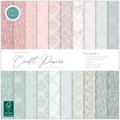   Craft Consortium Baroque 2 Scrapbook papírkészlet Essential Craft Papers 12" (30 cm) 30 lap