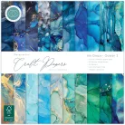 Craft Consortium Ink Drops Ocean 2 Scrapbook papírkészlet Essential Craft Papers 12" (30 cm) 30 lap