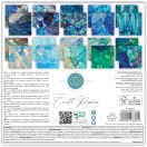 Craft Consortium Ink Drops Ocean 2 Scrapbook papírkészlet Essential Craft Papers 6" (15 cm) 40 lap