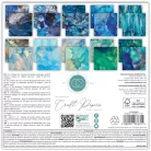 Craft Consortium Ink Drops Ocean 2 Scrapbook papírkészlet Essential Craft Papers 6" (15 cm) 40 lap