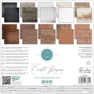 Craft Consortium Brick Textures 2 Scrapbook papírkészlet Essential Craft Papers 12" (30 cm) 30 lap