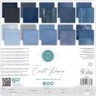 Craft Consortium Denim Textures Scrapbook papírkészlet Essential Craft Papers 12" (30 cm) 30 lap