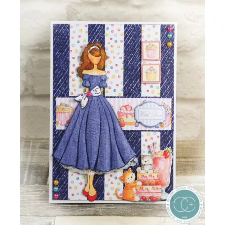 Craft Consortium Denim Textures Scrapbook papírkészlet Essential Craft Papers 12" (30 cm) 30 lap