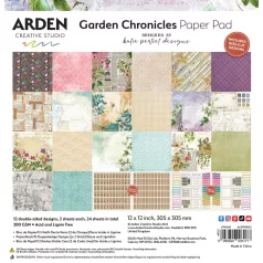   Arden Creative Studio Papírkészlet 12" (30 cm) Garden Chronicles Paper Pad (1 csomag)
