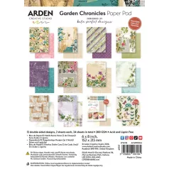   Arden Creative Studio Papírkészlet 6"x8" (15x20cm) Garden Chronicles Paper Pad (1 csomag)