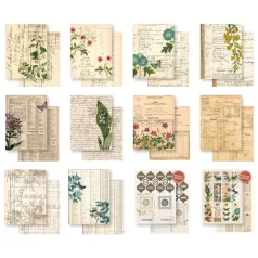  Arden Creative Studio Papírkészlet 6"x8" (15x20cm) Vintage Makers Ledger Essentials Paper Pad (1 csomag)