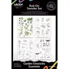 Arden Creative Studio Kaparós matrica 6"x8" (15x20cm) Garden Chronicles Essentials Rub-On Transfer Set (1 csomag)
