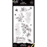   Arden Creative Studio Szilikonbélyegző 4"x8" (10x20cm) Maker Series Clear Stamp Set My Flowers (1 csomag)