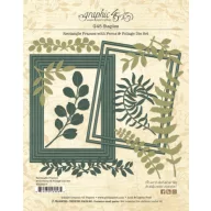   Graphic 45 Rectangle Frames with Ferns & Foliage Vágósablon  Die Set (1 db)