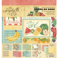   Graphic 45 Slice of Life Scrapbook papírkészlet 8" (20 cm) Collection Pack (24 lap)