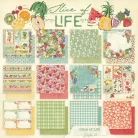 Graphic 45 Slice of Life Scrapbook papírkészlet 8" (20 cm) Collection Pack (24 lap)