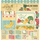 Graphic 45 Slice of Life Scrapbook papírkészlet 12" (30 cm) Collection Pack (24 lap)