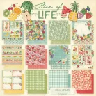 Graphic 45 Slice of Life Scrapbook papírkészlet 12" (30 cm) Collection Pack (24 lap)
