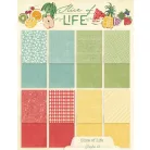 Graphic 45 Slice of Life Scrapbook papírkészlet A4 Patterns & Solids (16 lap)