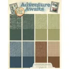 Graphic 45 Adventure Await Scrapbook papírkészlet A4 Patterns & Solids (16 lap)