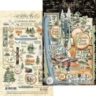   Graphic 45 Adventure Awaits Kivágatok Ephemera Assortment (1 csomag)