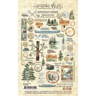   Graphic 45 Adventure Awaits Kivágatok Ephemera Assortment (1 csomag)