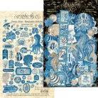 Graphic 45 Ocean Blue Scrapbook alkotócsomag exkluzív fém vágósablonnal 12" (30 cm) Keepsake Kit with Exclusive Metal Die-Set (1 csomag)