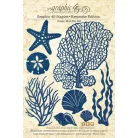 Graphic 45 Ocean Blue Scrapbook alkotócsomag exkluzív fém vágósablonnal 12" (30 cm) Keepsake Kit with Exclusive Metal Die-Set (1 csomag)