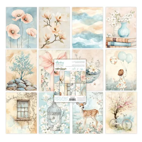 Mintay Papírkészlet 6"x8" (15x20 cm) Calm & Cozy - Art Journal Paper Pad (24 lap)