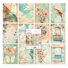   Mintay Papírkészlet 6"x8" (15x20 cm) Peachy Breeze - Art Journal Paper Pad (24 lap)