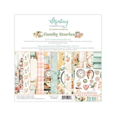   Mintay Scrapbook papírkészlet 8" (20 cm) Family Stories - Paper Pad (24 lap)