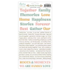   Mintay Matrica Family Stories - Paper Stickers Words (1 csomag)