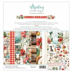   Mintay Scrapbook papírkészlet 12" (30 cm) Summer Highlands - Collection Set (12 lap)